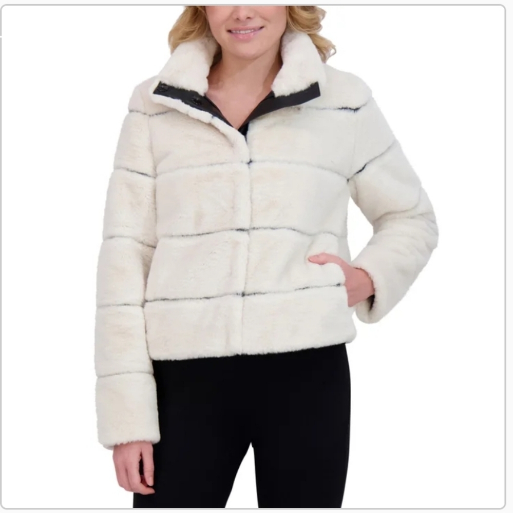 (Ew)Karl Lagerfeld Women's Faux Fur Jacket